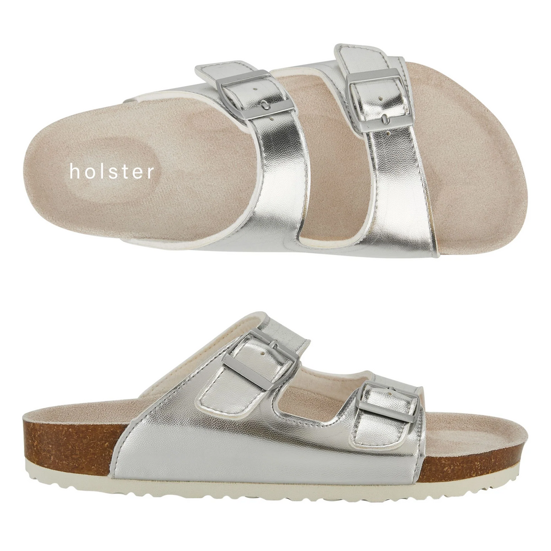 Holster Metallic Silver Buckle Slides Jasmine's Boutique Australia