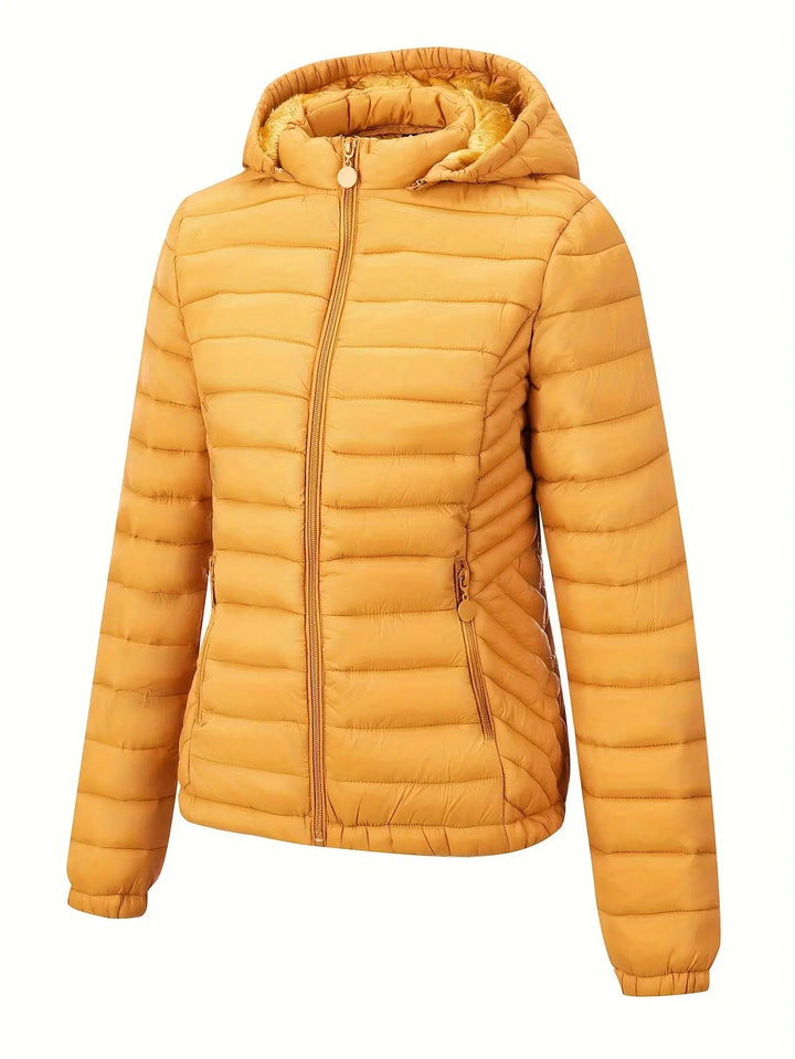 Amber Glow Puffer Jacket Jasmine's Boutique Australia