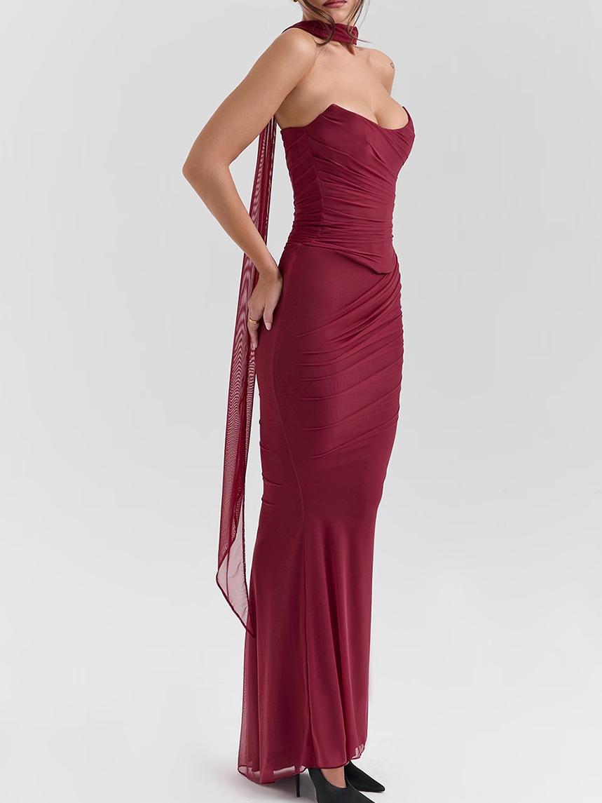 Purple Strapless Bustier and Skirt Set Jasmine's Boutique Australia