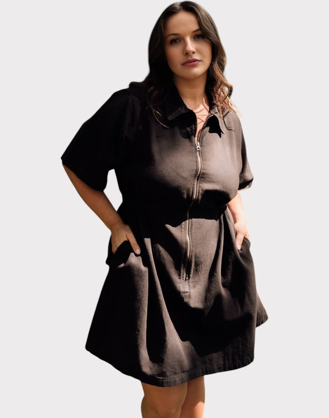 Noir Sping Zip Dress Jasmine's Boutique Australia