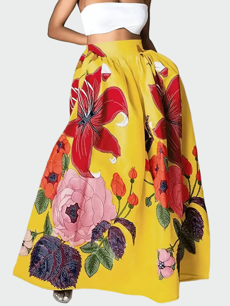 Bold Floral Maxi Skirt Jasmine's Boutique Australia