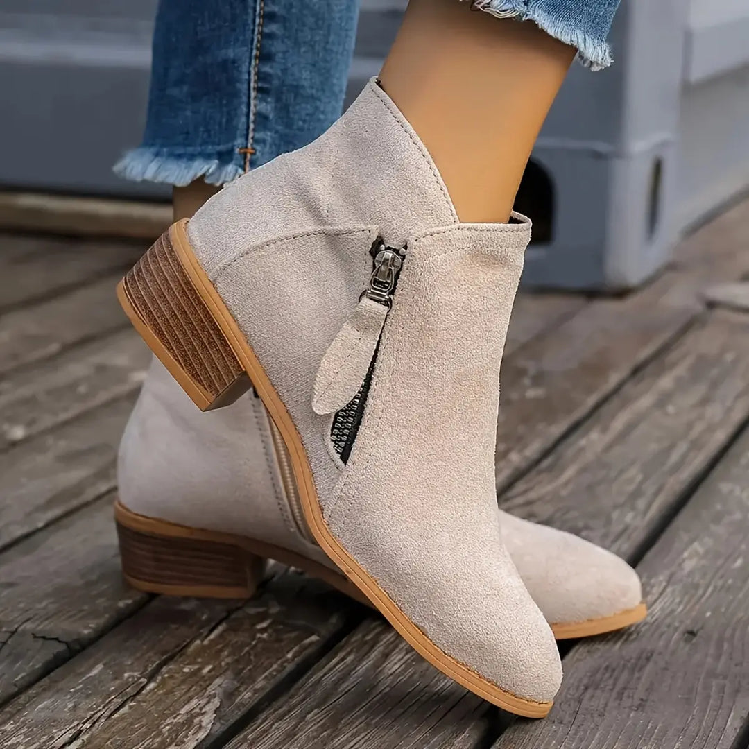 Velour Path Suede Ankle Boots Jasmine's Boutique Australia