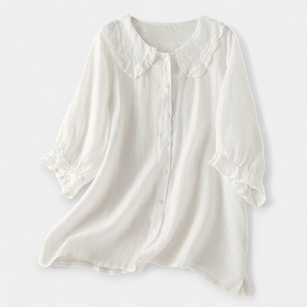 Striped Shirt with Decorative Collar Jasmine's Boutique Australia