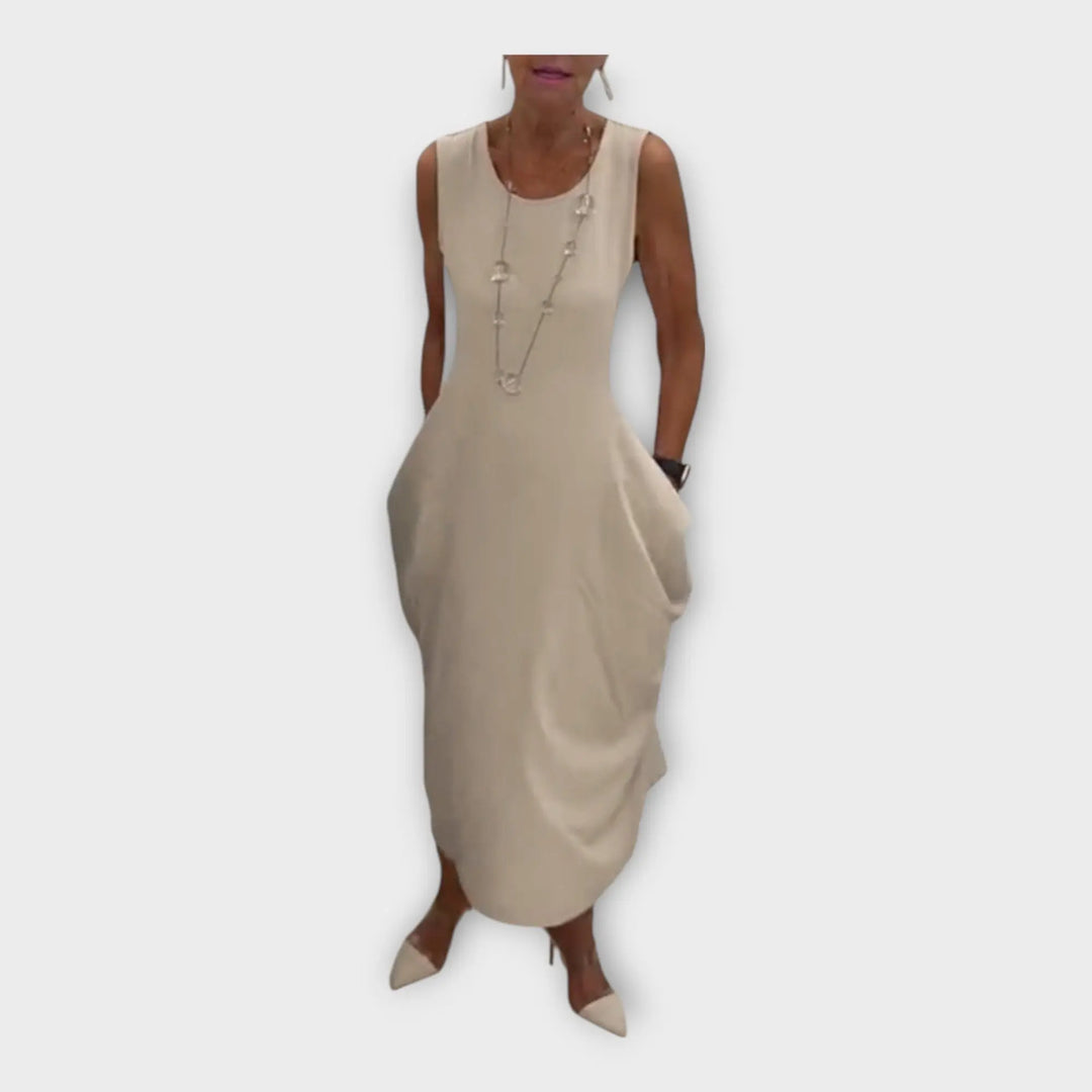 Light dress with a modern silhouette and pockets Jasmine's Boutique Australia
