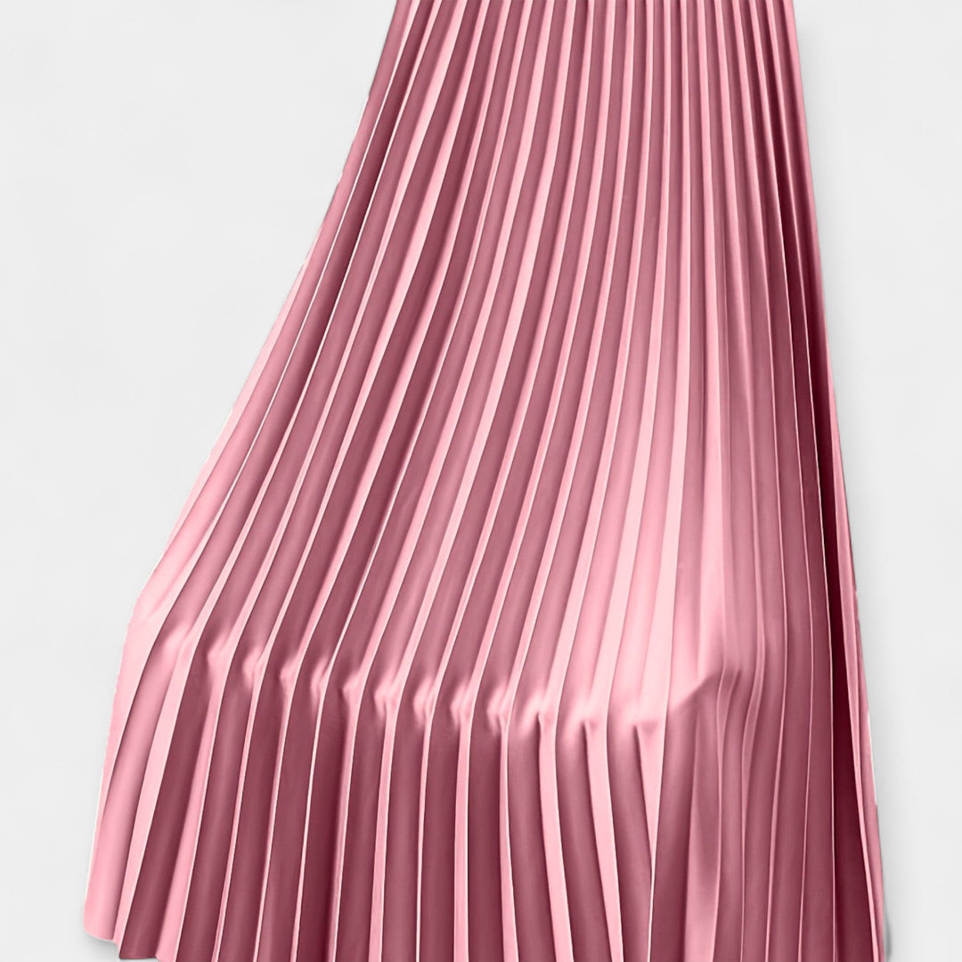 Long Pleated Satin Skirt Jasmine's Boutique Australia