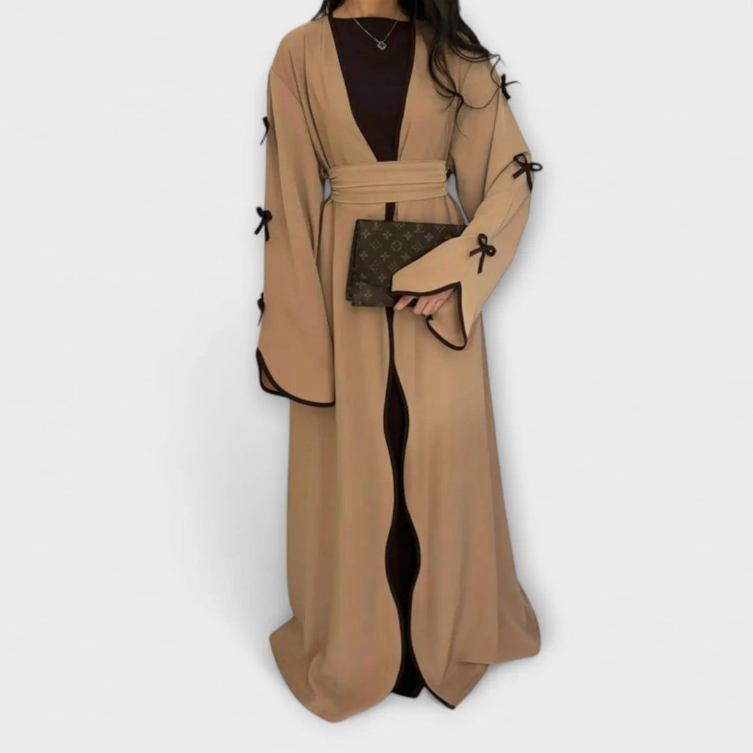Stylish Cardigan and Dress Combined with Striped Decoration Jasmine's Boutique Australia