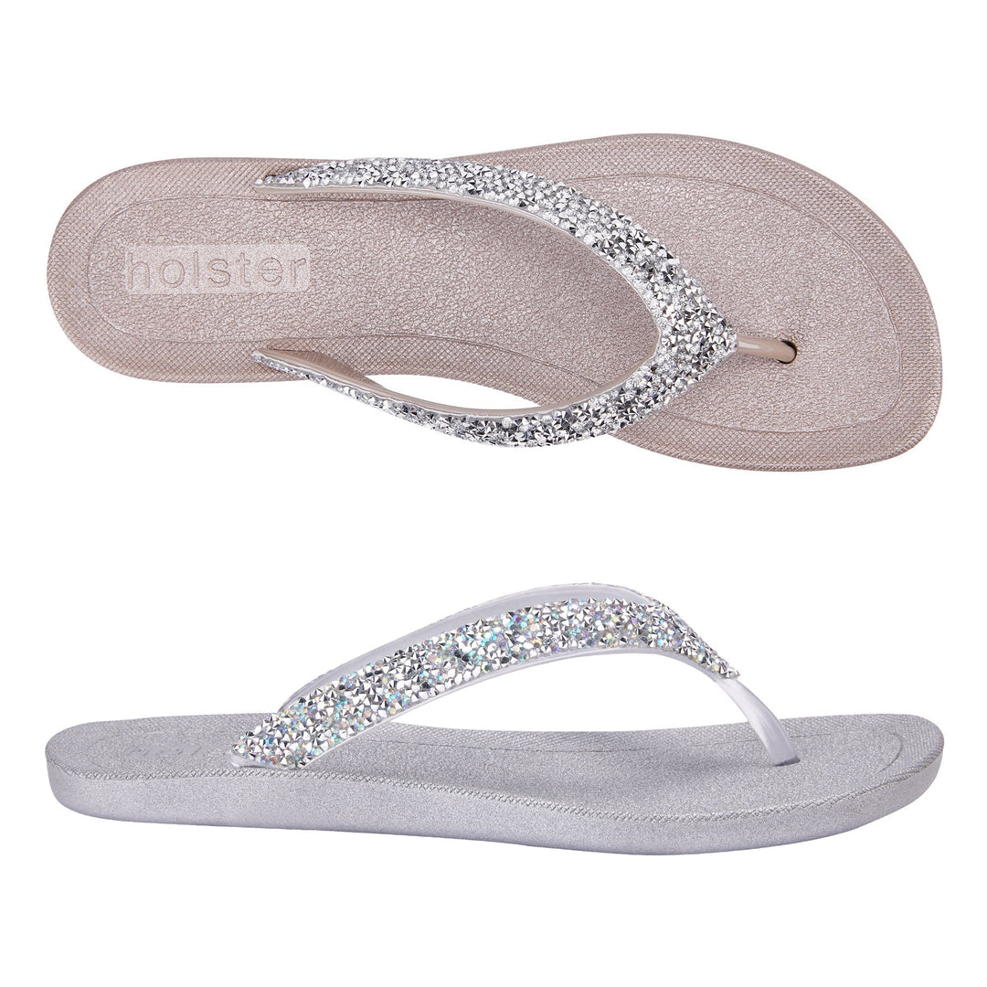 Sparkle Glow Flip Flops Jasmine's Boutique Australia