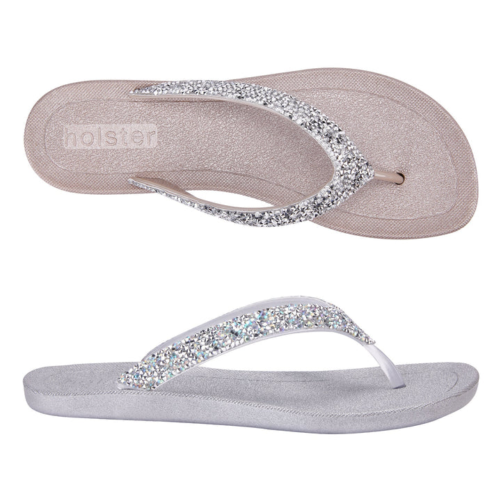 Sparkle Glow Flip Flops Jasmine's Boutique Australia