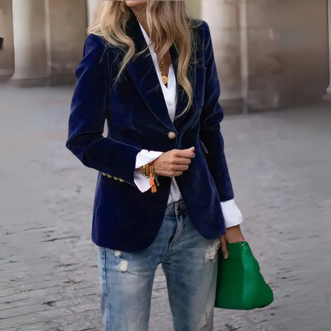 Luxe Velvet Tailored Blazer Jasmine's Boutique Australia