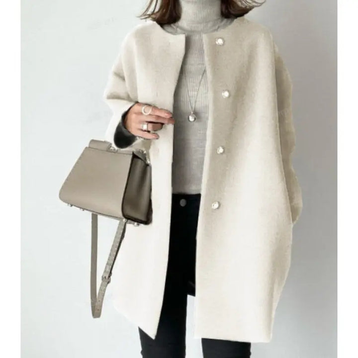 Ébène Minimalist Wool-Blend Coat Jasmine's Boutique Australia