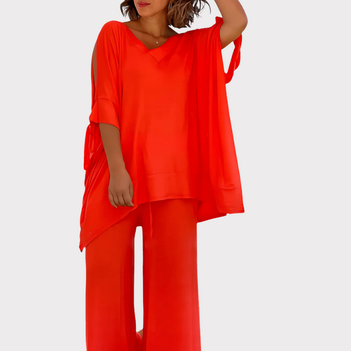 Cecilia | Two-Piece Set with Off-Shoulder Detail Liora Lane Boutique