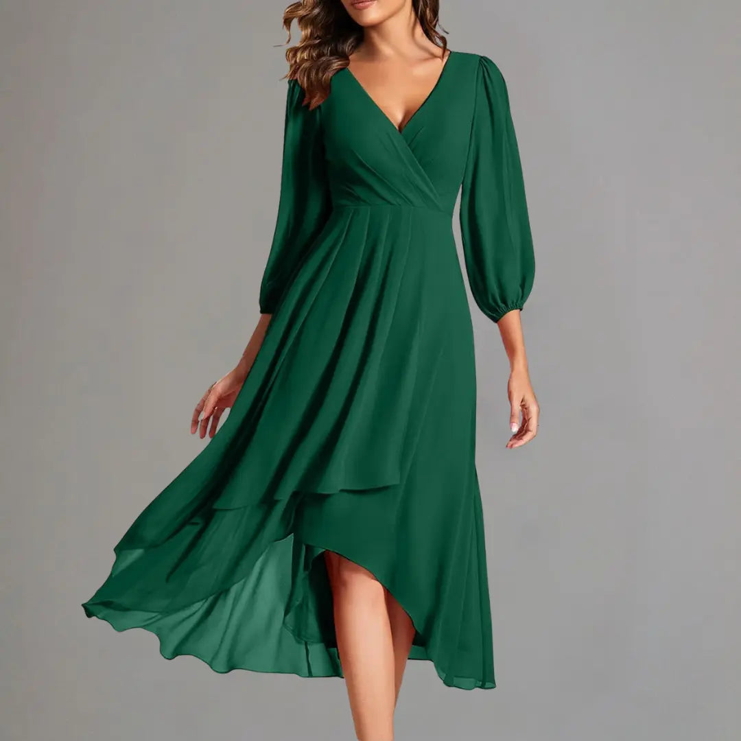 Rust Elegance Flowing Midi Dress Jasmine's Boutique Australia