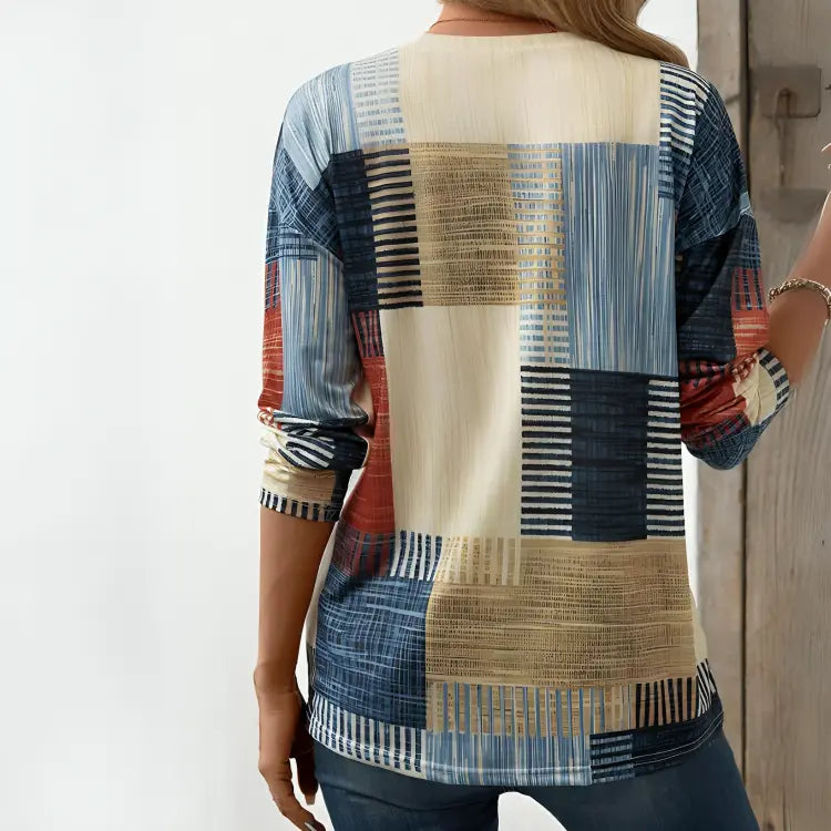 Autumn Mosaic Long Sleeve Top Jasmine's Boutique Australia