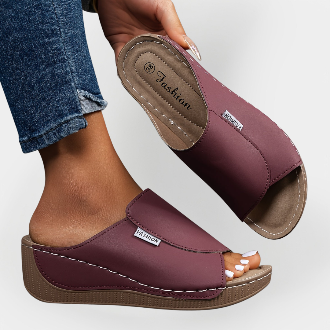 Orthopedic Leather Sandals Liora Lane Boutique