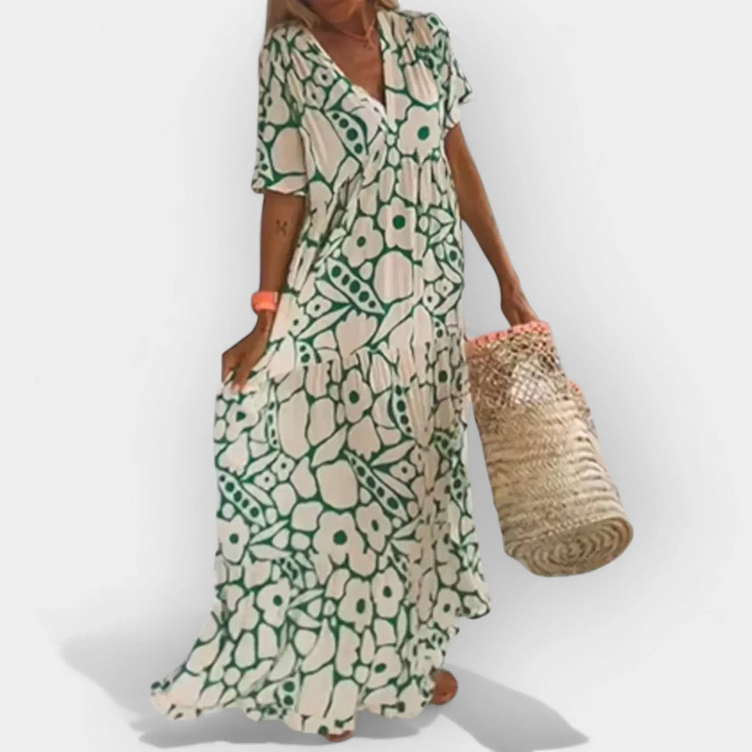 Airy Summer Dress with Pattern Jasmine's Boutique Australia