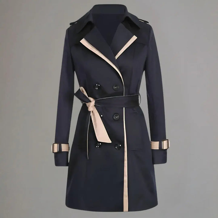 Clara Elegance Trimmed Trench Coat Jasmine's Boutique Australia