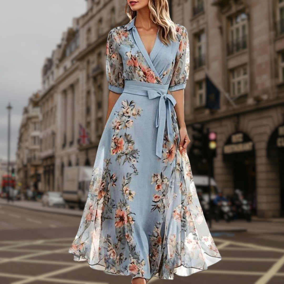 Aurora - Elegant Floral Dress Jasmine's Boutique Australia