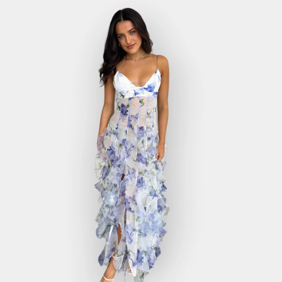 Maxi Dress with Ruffled Details Jasmine's Boutique Australia