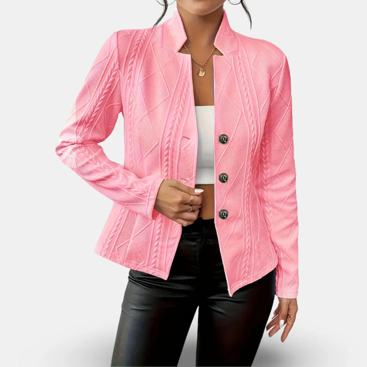 Luxe Textured Button-Up Blazer Jasmine's Boutique Australia