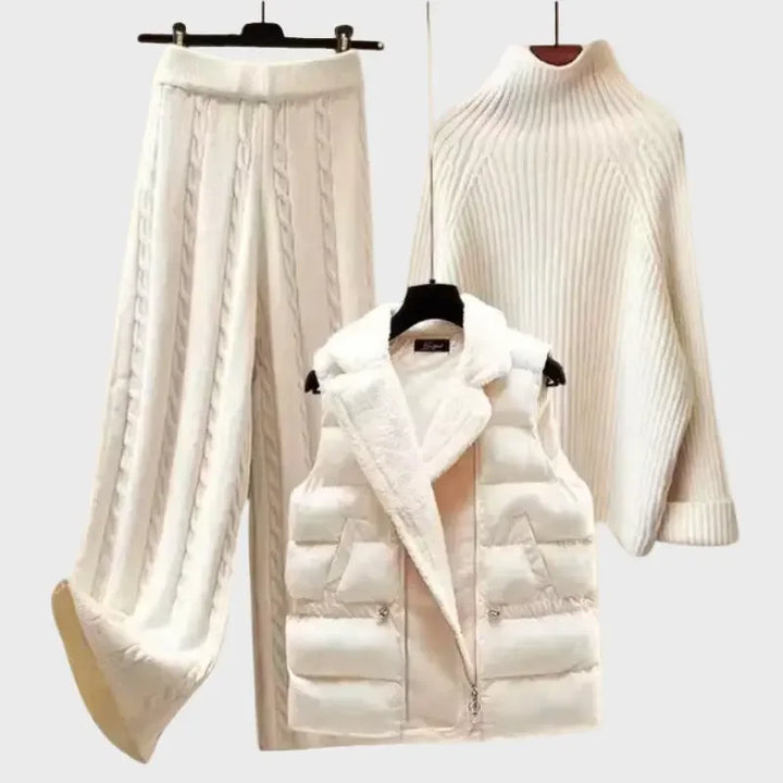 Cozy Winter White Three-Piece Set Jasmine's Boutique Australia