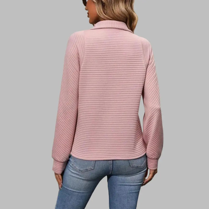 Ribbed Half-Zip Pullover Jasmine's Boutique Australia