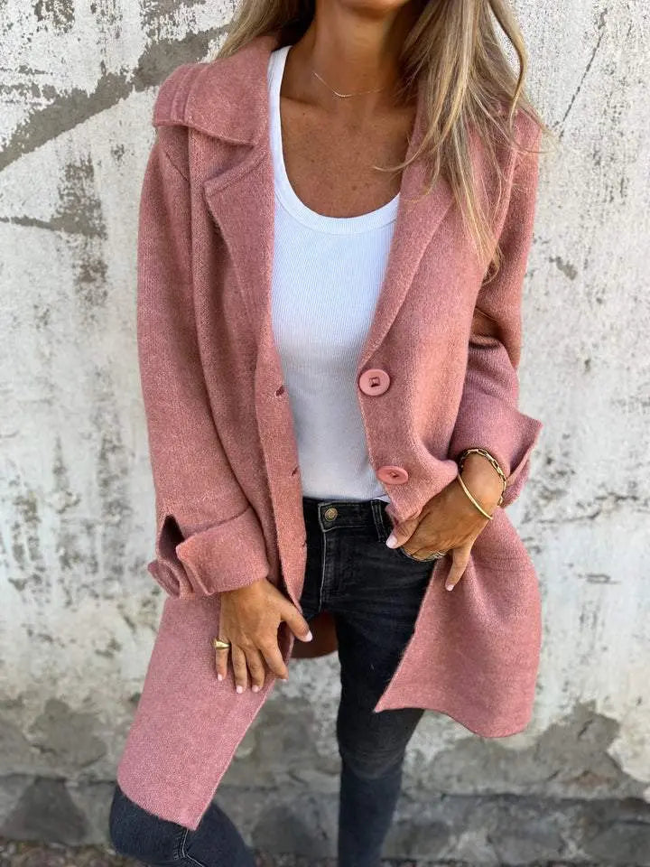 Haven Button-Front Coat Jasmine's Boutique Australia