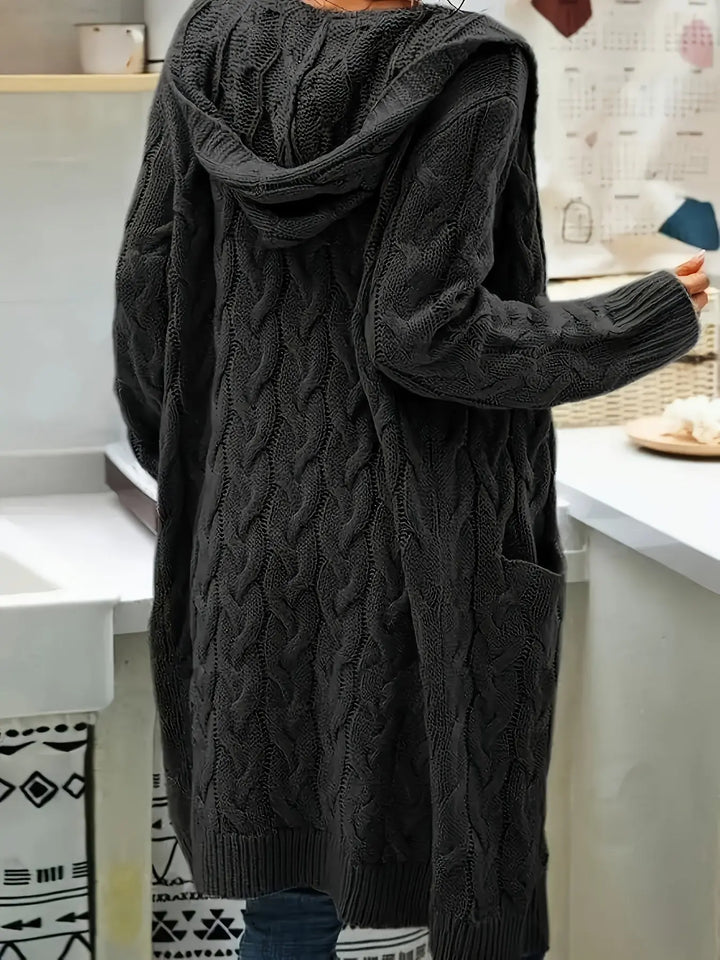 Silver Knit Longline Cardigan Jasmine's Boutique Australia