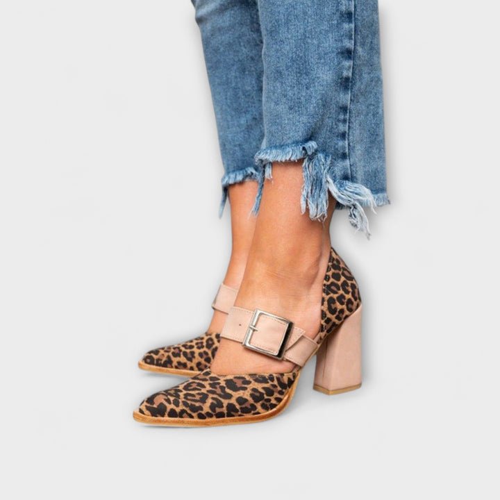 Leopard Print Heeled Sandals Jasmine's Boutique Australia