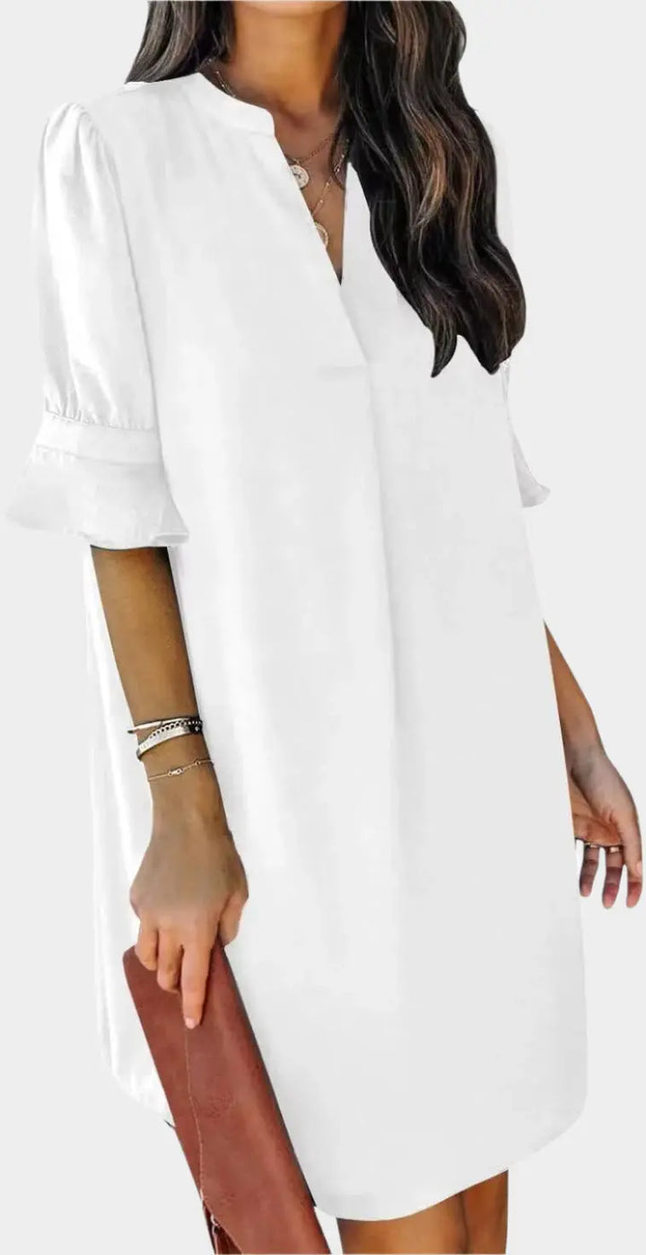 Summer Dresses for Women V Neck Ruffle Short Sleeve Casual Shift Dress Jasmine's Boutique Australia