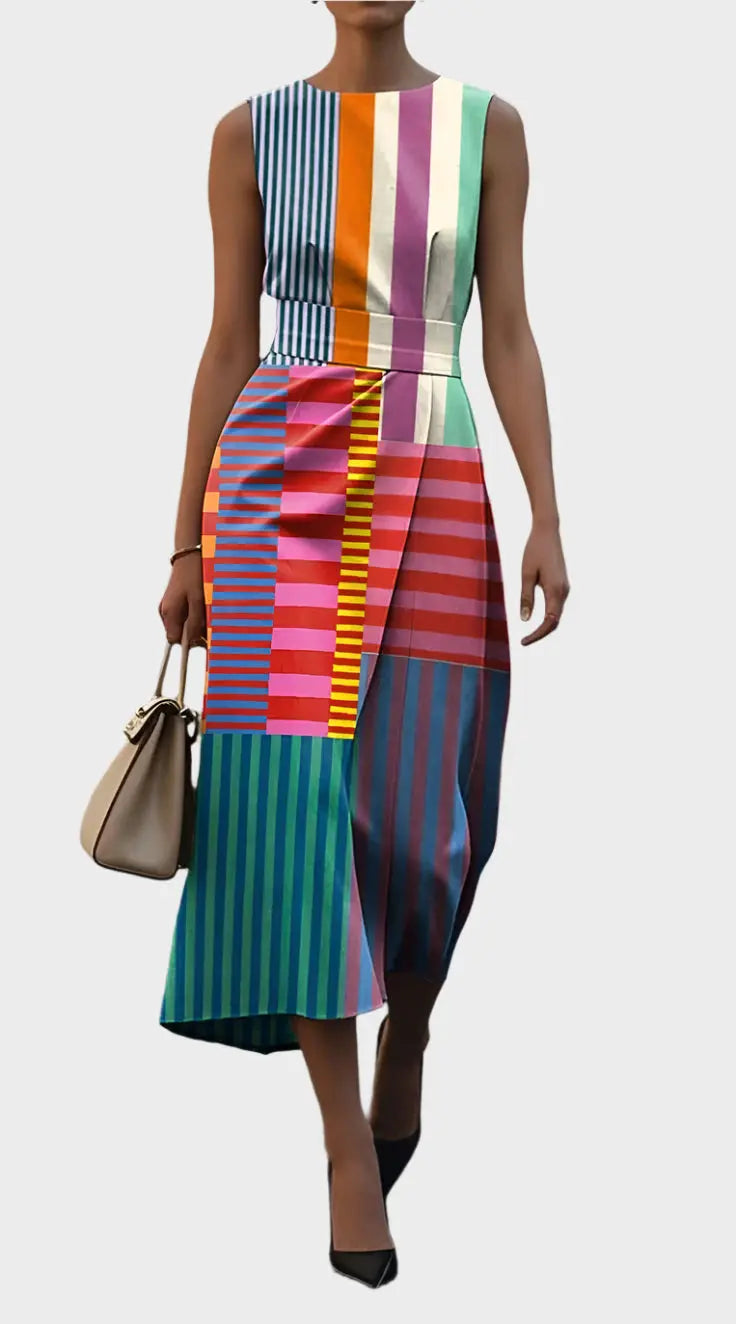 Sleeveless Dress with Pattern Jasmine's Boutique Australia