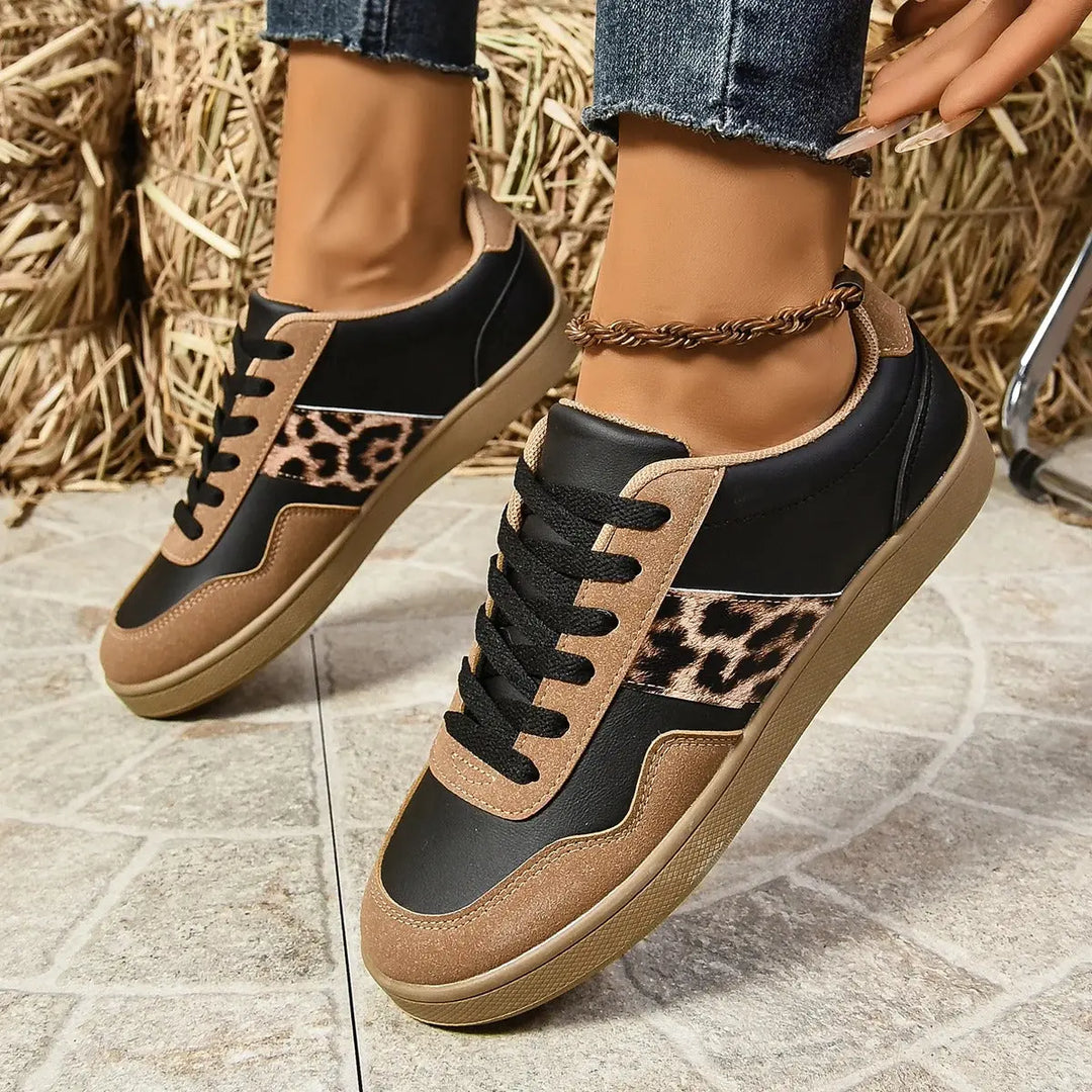 Urban Leopard Accent Sneakers Jasmine's Boutique Australia