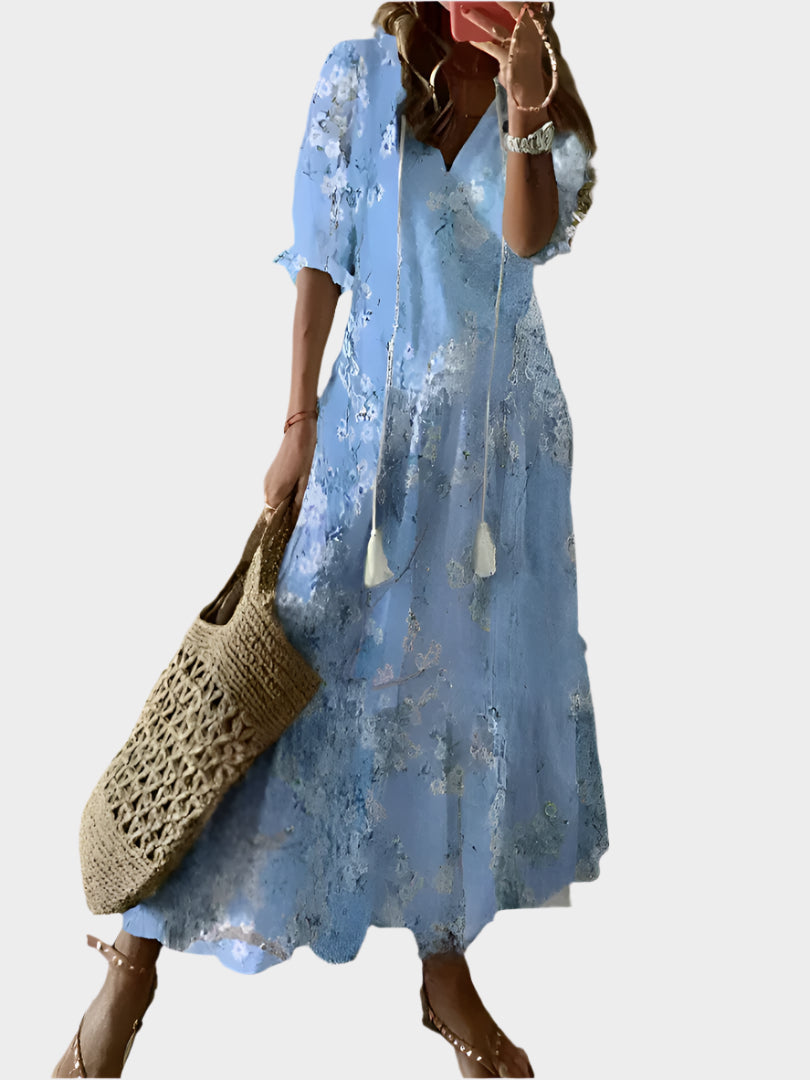 Vintage Dress with V-Neckline Jasmine's Boutique Australia