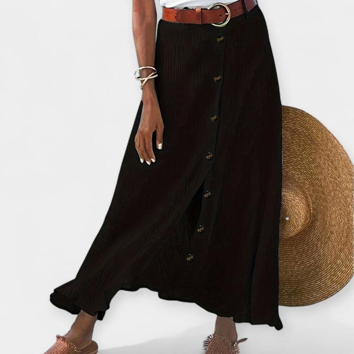Button-Front Maxi Skirt Jasmine's Boutique Australia