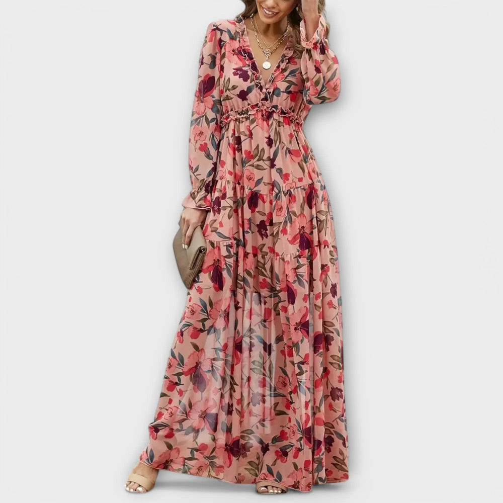 Maxi Dress with Flowers Jasmine's Boutique Australia