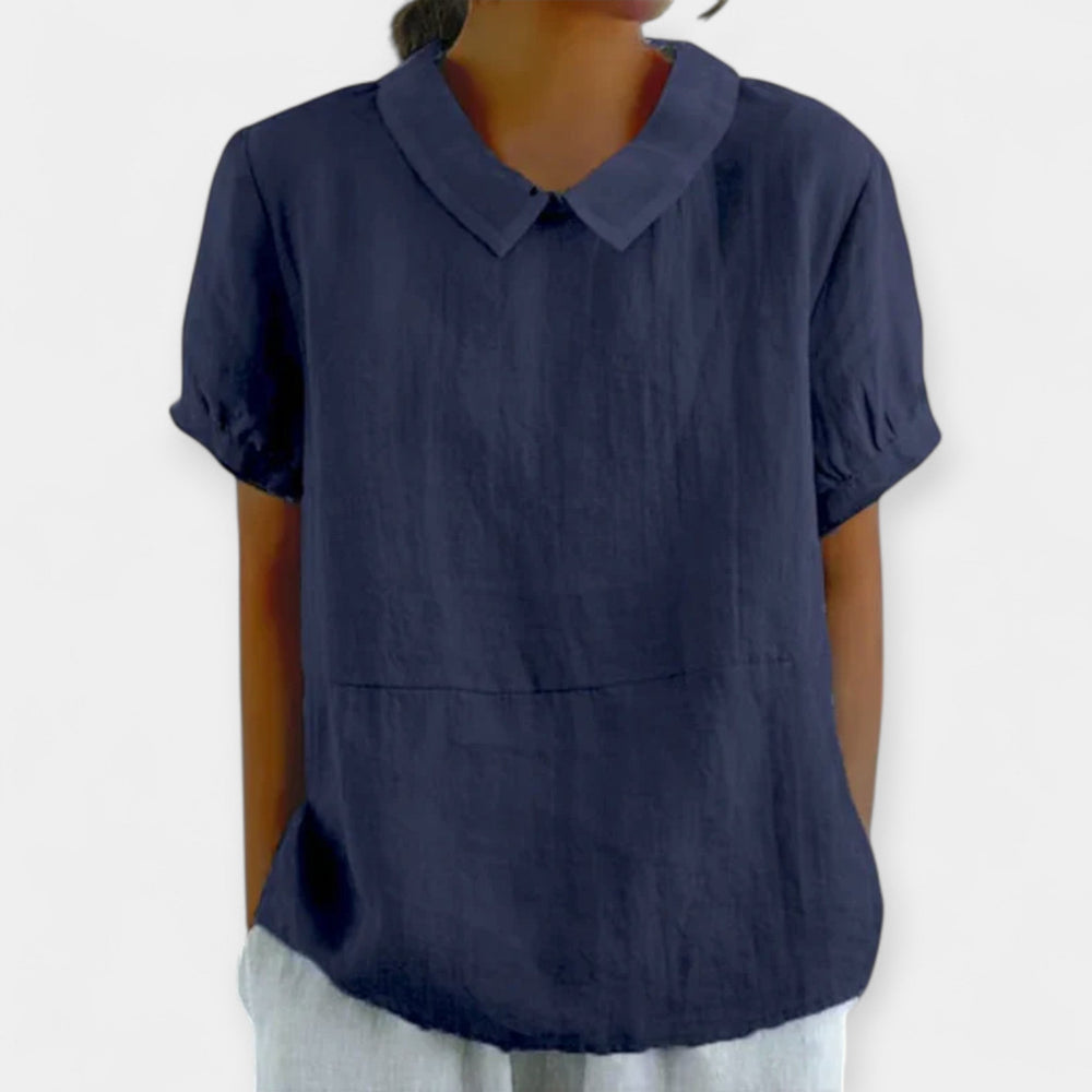 Cotton Blouse with Collar Jasmine's Boutique Australia