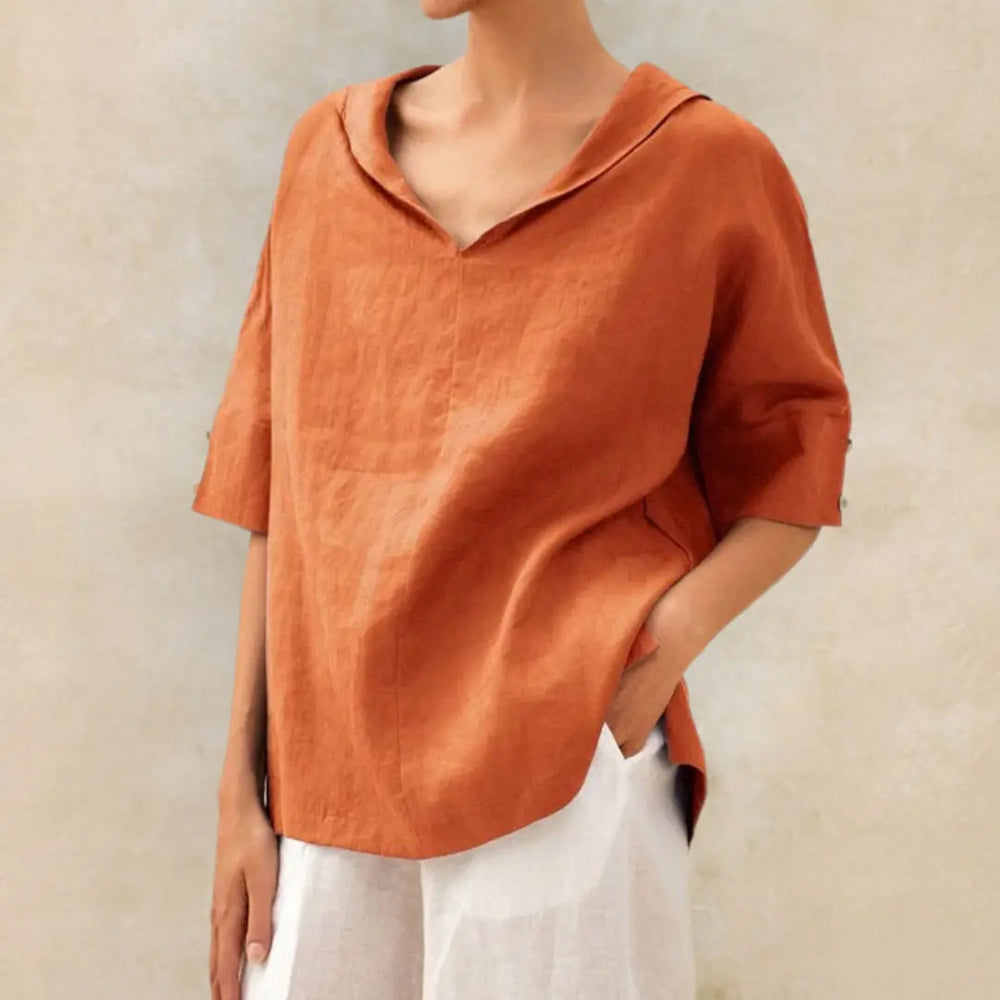 Minimalist Relaxed Collar Blouse Jasmine's Boutique Australia