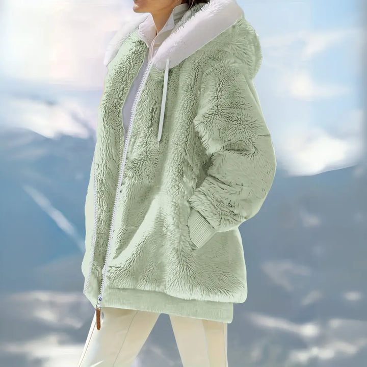 Arctic Bliss Faux Fur Hoodie Jasmine's Boutique Australia