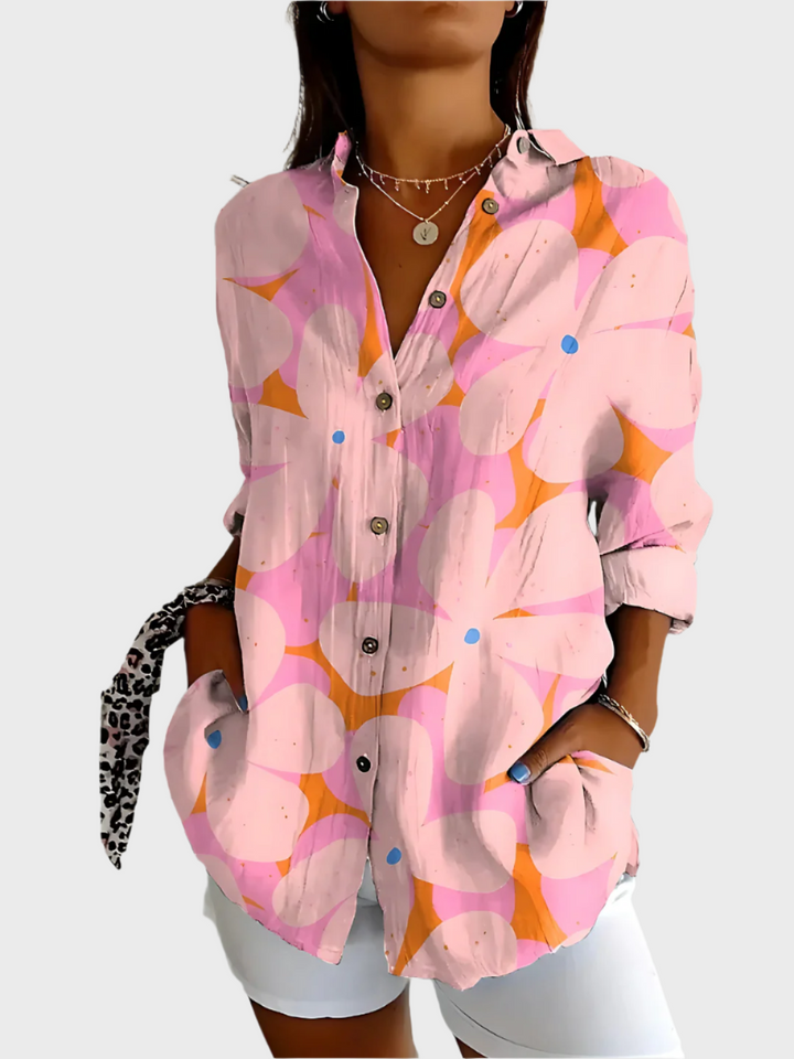 Cotton Blouse with Floral Design Jasmine's Boutique Australia