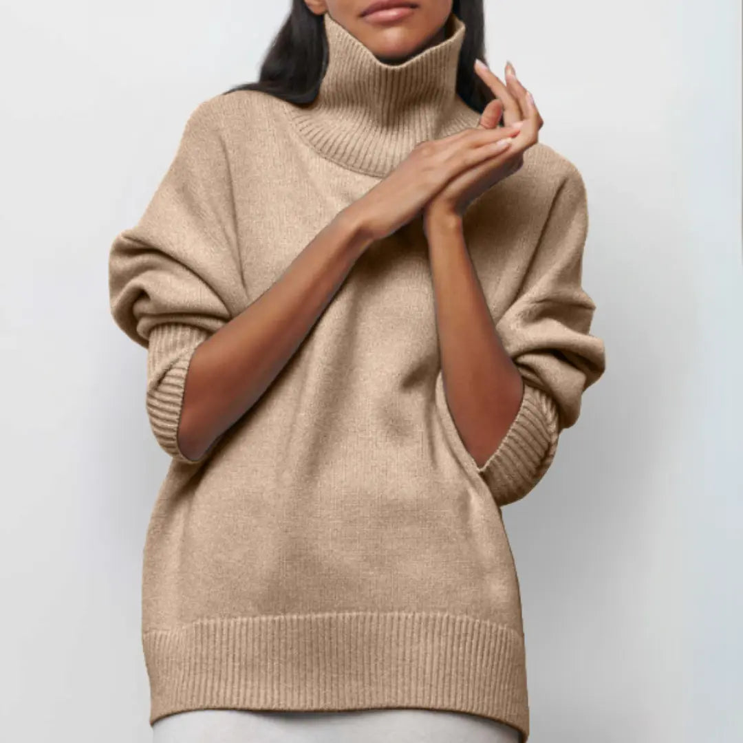 Arctic Sky Oversized Turtleneck Sweater Jasmine's Boutique Australia