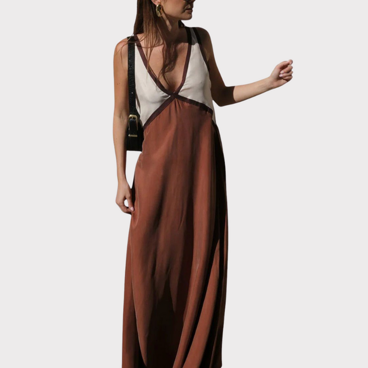 Diamond | Lightweight V-Neck Maxi Dress Liora Lane Boutique