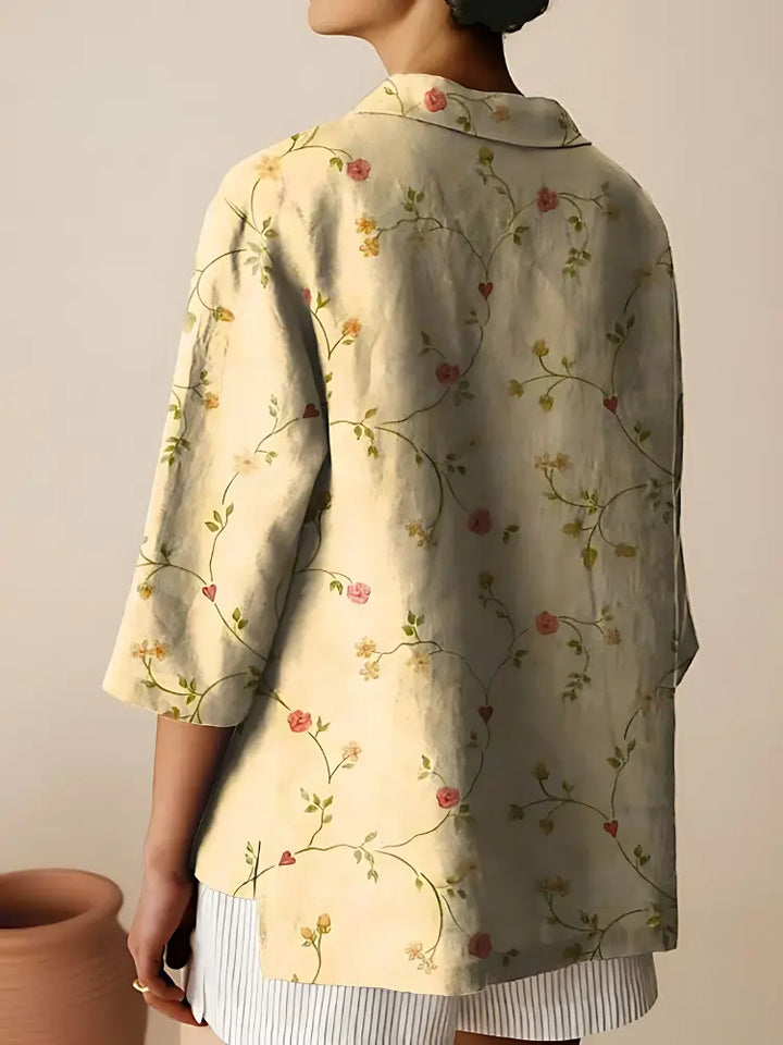Vintage Floral Pleat Blouse Jasmine's Boutique Australia