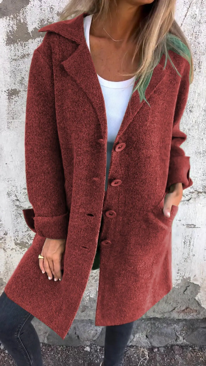 Haven Button-Front Coat Jasmine's Boutique Australia