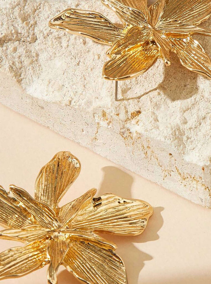 Metal Flower Earrings Jasmine's Boutique Australia