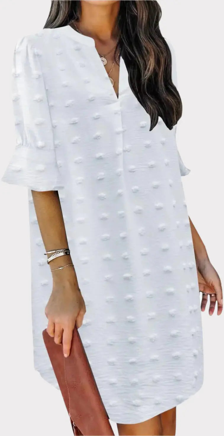 Summer Dresses for Women V Neck Ruffle Short Sleeve Casual Shift Dress Jasmine's Boutique Australia
