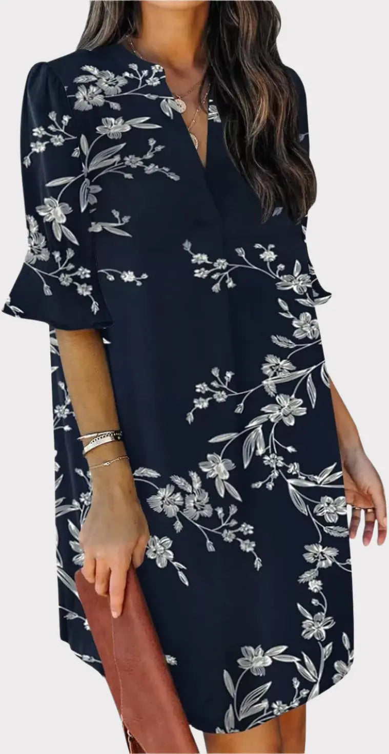Summer Dresses for Women V Neck Ruffle Short Sleeve Casual Shift Dress Jasmine's Boutique Australia