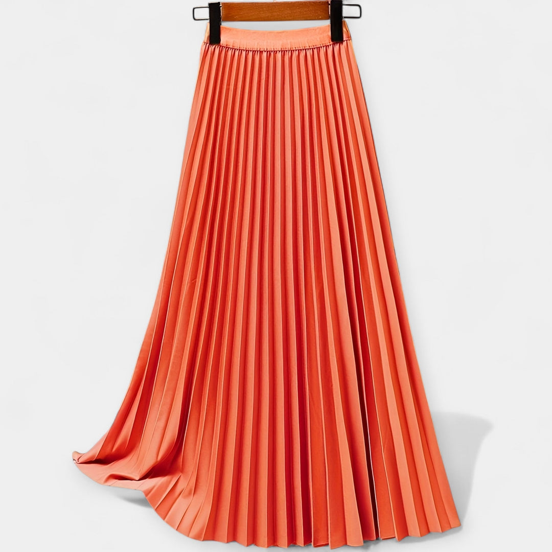 Long Pleated Satin Skirt Jasmine's Boutique Australia