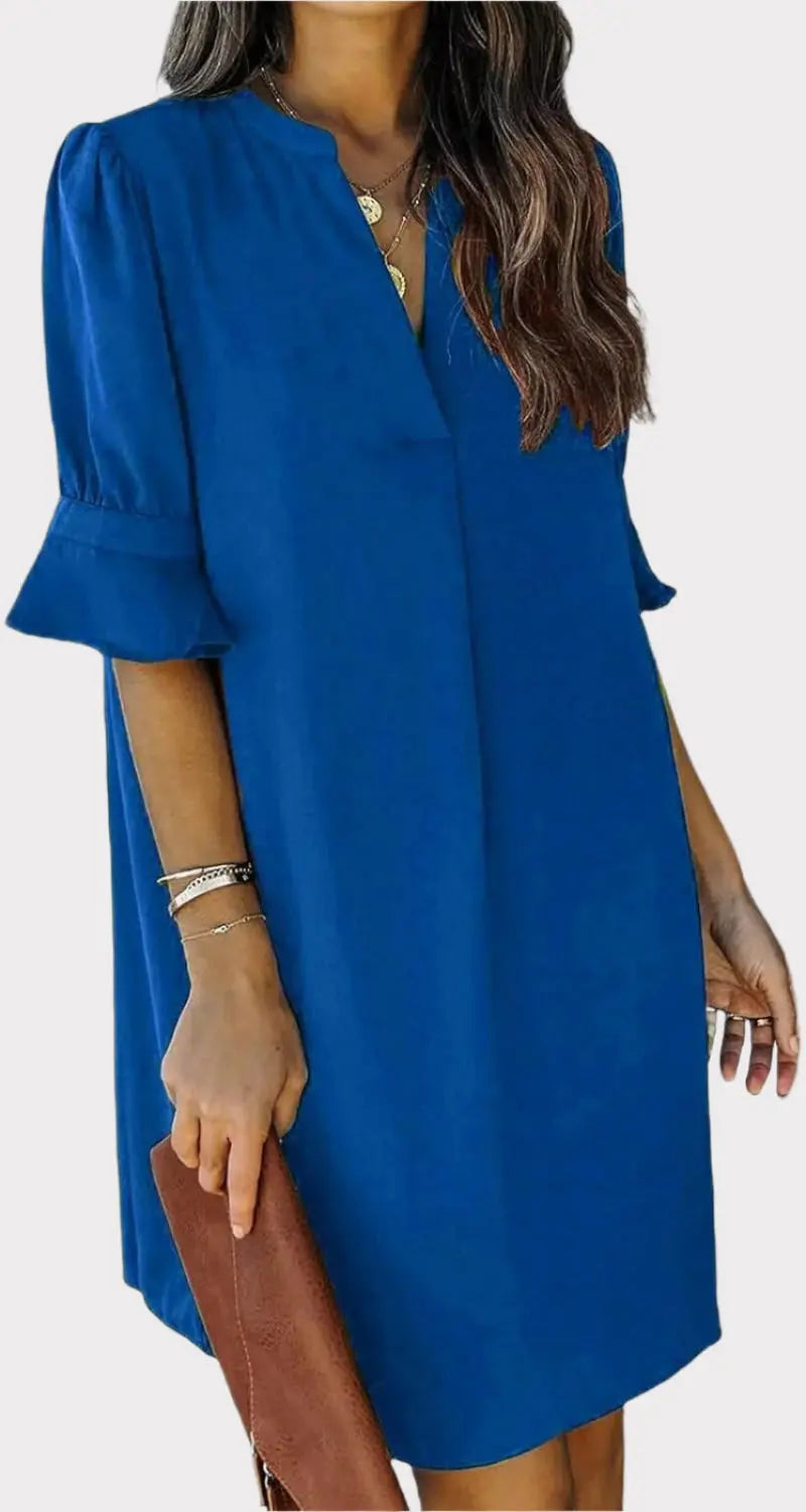 Summer Dresses for Women V Neck Ruffle Short Sleeve Casual Shift Dress Jasmine's Boutique Australia