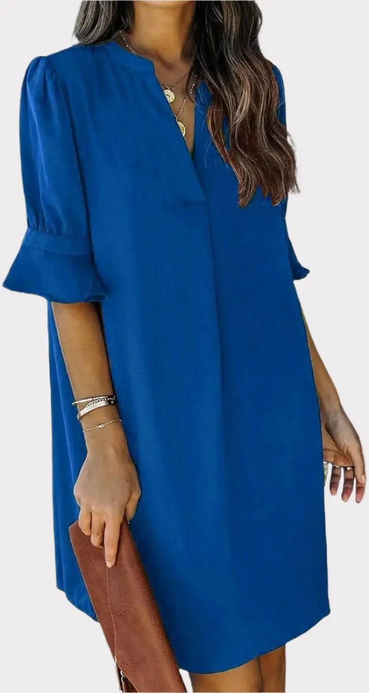 Summer Dresses for Women V Neck Ruffle Short Sleeve Casual Shift Dress Jasmine's Boutique Australia
