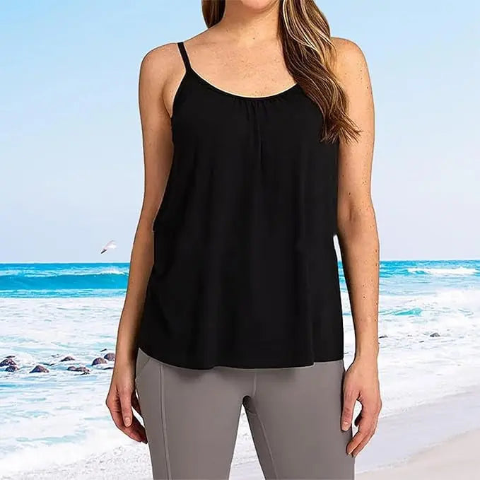 Coastal Breeze Spaghetti Strap Top Jasmine's Boutique Australia