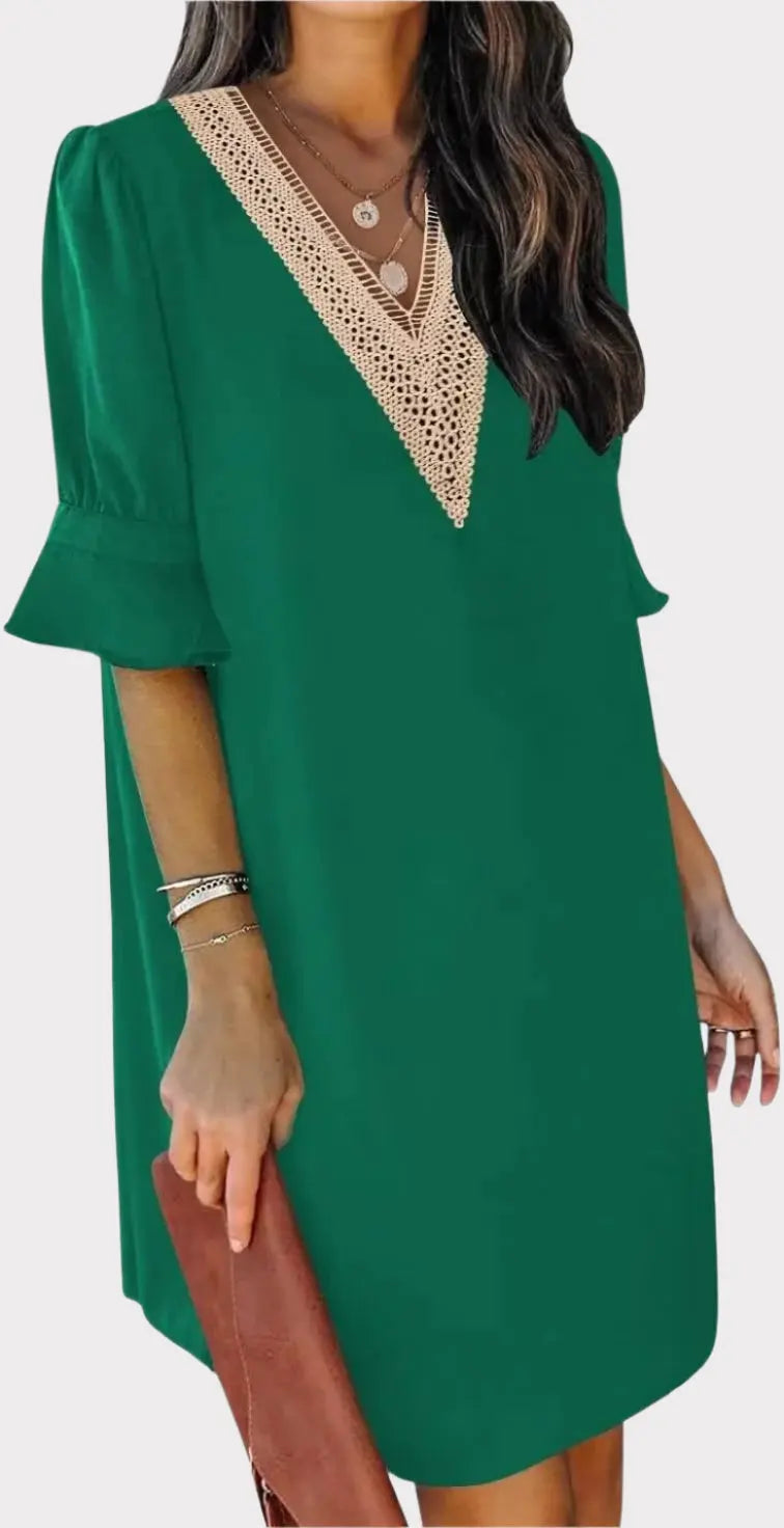 Summer Dresses for Women V Neck Ruffle Short Sleeve Casual Shift Dress Jasmine's Boutique Australia